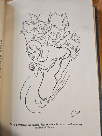 Gullivers Travels Vintage 1940s Beautiful Illustrated Hardback In Good Condition.  See Photos For Same.