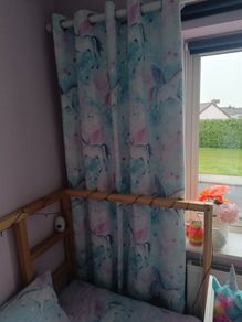 Kids unicorn black out curtains