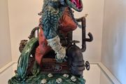 killer croc statue 3d printed and custom painted