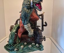 killer croc statue 3d printed and custom painted