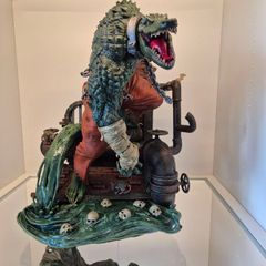 killer croc statue 3d printed and custom painted
