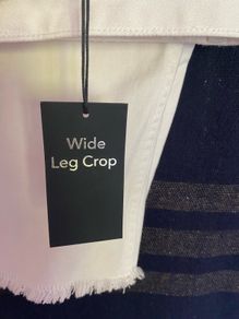 White Crop pants from Dunnes