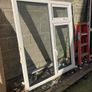White triple glazed window painted black outside perfect working order 1360 wide 1580 high Image 2