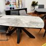 Extending dining table and 6 chairs Image 4
