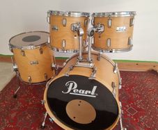 Pearl World Series WLX Natural Satin Drum Set Kit 12 13 16 22