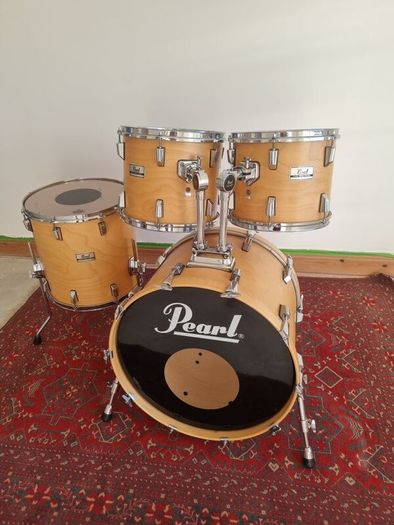 Pearl World Series WLX Natural Satin Drum Set Kit 12 13 16 22