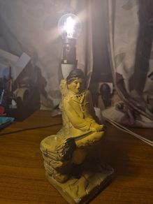 Unique Item. Rare Find. Vintage Charlie Chaplin Lamp