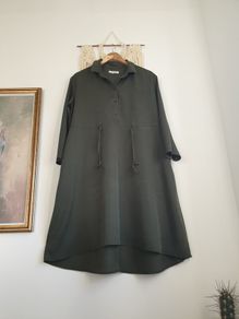 Great Plains Khaki Green Shirt Dress Size Small
