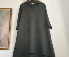 Great Plains Khaki Green Shirt Dress Size Small