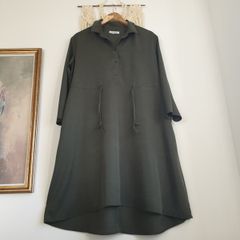 Great Plains Khaki Green Shirt Dress Size Small