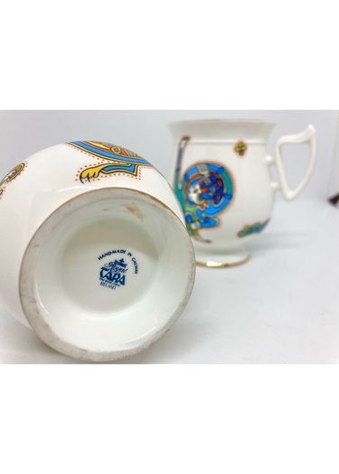 2 Vintage Celtic Design Mugs