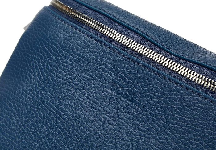 BOSS Men's Crosstown Waist Bag R Crossbody Full Grain Leather Bag,