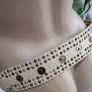 VERA PELLE (Genuine Leather) Boho Studded Belt Image 8