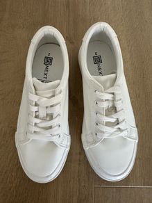 NEXT White Lace Up Trainers
