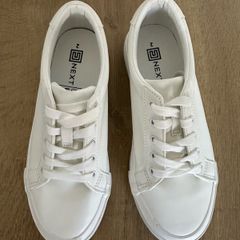 NEXT White Lace Up Trainers