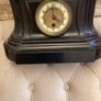 Antique clock and candle holders Image 3