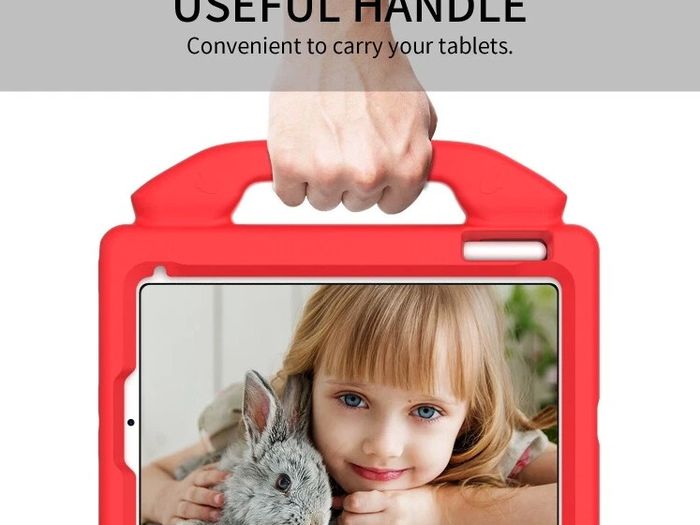 For Apple iPad Mini 6 Kids Friendly Case Shockproof Cover With Thumbs Up - Red