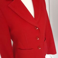 Gerry Weber Red Short wool Blazer Jacket Size 10