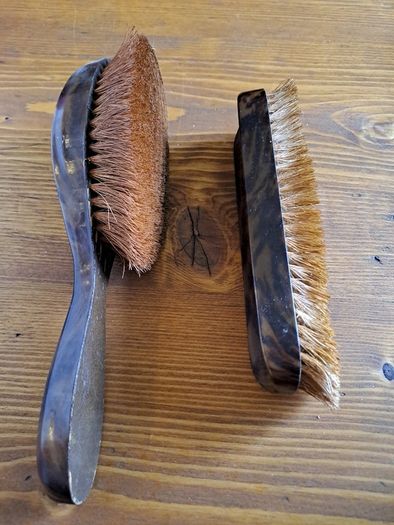 Vintage Faux Tortoiseshell Brush Set