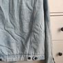 Topshop MOTO Light Wash Denim Sherpa Jacket UK 10 Image 10