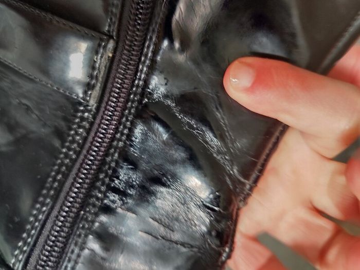 Lacquered black  boots 36