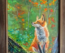 Autumn vibe | oil painting on canvas panel