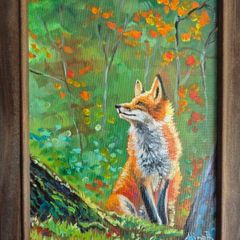 Autumn vibe | oil painting on canvas panel
