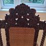 Hand Carved highly ornate Hardwood Rocking chair Image 2