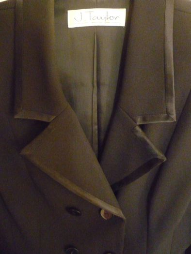 Dress Evening Blazer Jacket By J.taylor  Jet Black- Immaculate . Size 12 Medium. Formal dressy.