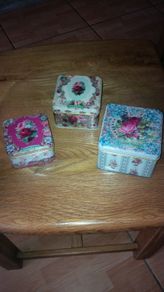 3 Shabby Chic Storage Containers