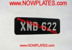 Small Number Plate Pressed Silver 9