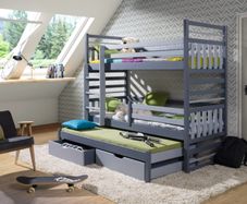 Triple Bunk Bed with Storage