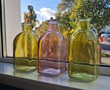 small glass vases