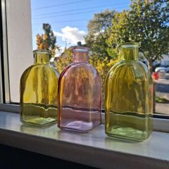 small glass vases