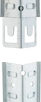 Relaxdays Heavy Duty Shelving Unit, Set of 2, 5 Shelves, 180 x 60 x 45 cm, 500 kg, Garage & Warehouse, Steel, Silver