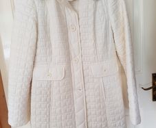 NEW - Kate spade Fit-and-Flare Bow-Quilted Coat UK 10
