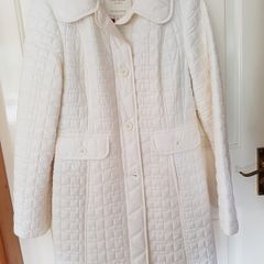 NEW - Kate spade Fit-and-Flare Bow-Quilted Coat UK 10