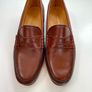 Fitzpatricks men's slip on leather tan shoes Image 4