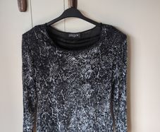 Vintage Top Soft Velour 14-16 French label