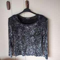 Vintage Top Soft Velour 14-16 French label