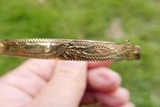 Vintage Ladies 18CT GOLD PLATED Bangle Bracelet