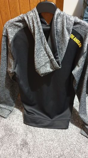 authentic NBA los angeles lakers black grey small hoodie
