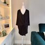 Ladies Black Tunic Buckle Top from Evans. Size UK 20 / EU 48. Image 2