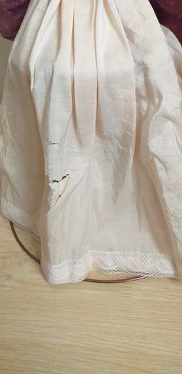 antique half pin doll with skirt