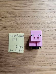 lego minepig02b pig, set minecraft 21170, 21177