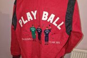 Vintage Varsity Play Ball Baseball wool jacket