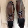 Size 11 Men's Montarello Leather Look Derby Dress shoes Image 2