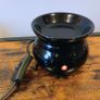 Hosley Glossy Black Ceramic Electric Wax Melt Burner Image 2