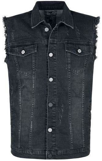 Black Premium Denim Waistcoat in Size 5XL (Brand New & Unopened)