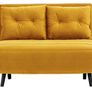 Mustard yellow sofa bed Image 4